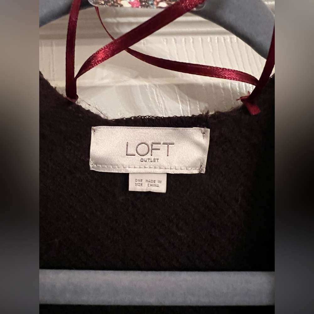LOFT Multicolor Plaid Wrap - Picture 2 of 3